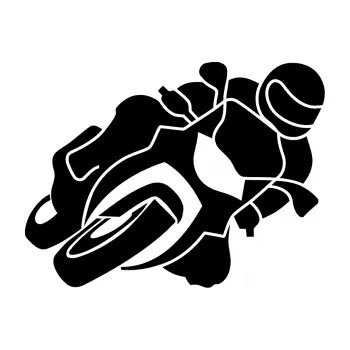 Samolepící dekorace SAMOLEPKA Motorka 001 pravá silniční motorky (01 - černá) NA AUTO, NÁLEPKA, FÓLIE, POLEP, TUNING, VLASTNÍ TEXT, TISK, AUTOSAMOLEPKY.cz, POLEPY, OBRÁZEK, LOGO, SAMOLEPKY