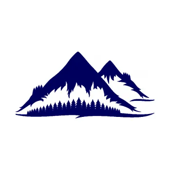 Samolepící dekorace SAMOLEPKA Krajina hory 011 pravá (23 - tmavě modrá) NA AUTO, NÁLEPKA, FÓLIE, POLEP, TUNING, VLASTNÍ TEXT, TISK, AUTOSAMOLEPKY.cz, POLEPY, OBRÁZEK, LOGO, SAMOLEPKY