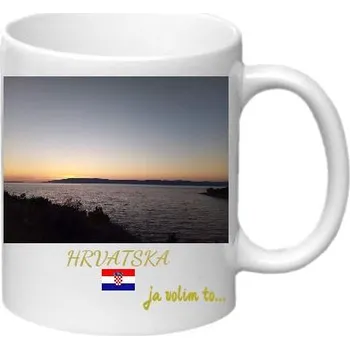 Porcelánový hrnek - Chorvatsko západ slunce