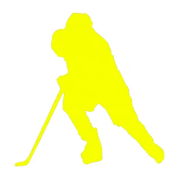 Samolepicí dekorace na vozidlo Hokejista 023 levá (70 - Fluorescentní žlutá) SAMOLEPKA NA AUTO, NÁLEPKA, FÓLIE, POLEP, TUNING, VLASTNÍ TEXT, TISK, AUTOSAMOLEPKY.cz, POLEPY, OBRÁZEK, LOGO, 3D STICKERS