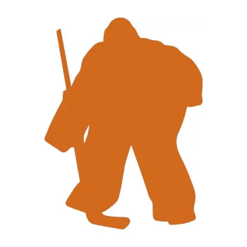 Samolepicí dekorace na vozidlo Hokejista 011 levá brankář (26 - oříšková) SAMOLEPKA NA AUTO, NÁLEPKA, FÓLIE, POLEP, TUNING, VLASTNÍ TEXT, TISK, AUTOSAMOLEPKY.cz, POLEPY, OBRÁZEK, LOGO, 3D STICKERS