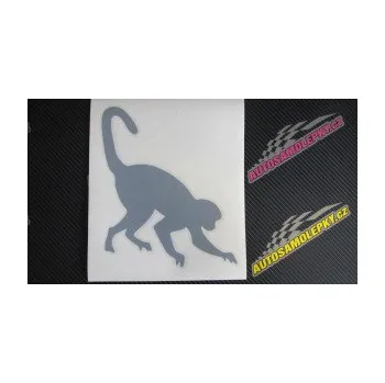 Samolepící dekorace SAMOLEPKA Opice 002 pravá (10 - červená) NA AUTO, NÁLEPKA, FÓLIE, POLEP, TUNING, VLASTNÍ TEXT, TISK, AUTOSAMOLEPKY.cz, POLEPY, OBRÁZEK, LOGO, SAMOLEPKY