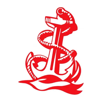 Polep vozidla SAMOLEPKA Kotva 003 pravá (10 - červená) NA AUTO, NÁLEPKA, FÓLIE, POLEP, TUNING, VLASTNÍ TEXT, TISK, AUTOSAMOLEPKY.cz, POLEPY, OBRÁZEK, LOGO, SAMOLEPKY