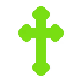 samolepka Křesťanský kříž 001 (04 - zelená kawasaki) SAMOLEPKA NA AUTO, NÁLEPKA, FÓLIE, POLEP, TUNING, VLASTNÍ TEXT, TISK, AUTOSAMOLEPKY.cz, POLEPY, OBRÁZEK, LOGO, 3D STICKERS