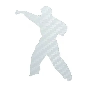 Polep vozidla SAMOLEPKA Karate 010 levá (51 - 3D karbon bílý) NA AUTO, NÁLEPKA, FÓLIE, POLEP, TUNING, VLASTNÍ TEXT, TISK, AUTOSAMOLEPKY.cz, POLEPY, OBRÁZEK, LOGO, SAMOLEPKY