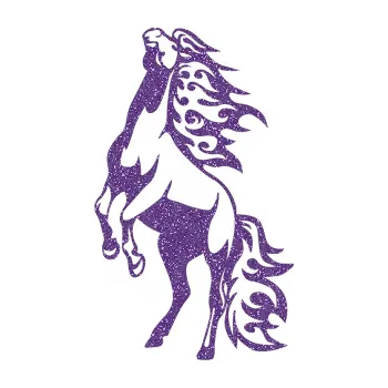 Samolepicí dekorace na vozidlo Animal flames 013 levá kůň (87 - Ultra Metalic fialová) SAMOLEPKA NA AUTO, NÁLEPKA, FÓLIE, POLEP, TUNING, VLASTNÍ TEXT, TISK, AUTOSAMOLEPKY.cz, POLEPY, OBRÁZEK, LOGO, 3D STICKERS