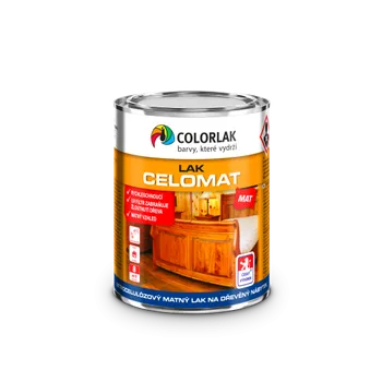 Lak na dřevo Colorlak CELOMAT C1038 nitrocelulózový lak na dřevěný nábytek 9L matný