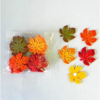 Poštovní schránka Listy javor filc nálepky "mix barev" - 3*5,5 cm/24 ks