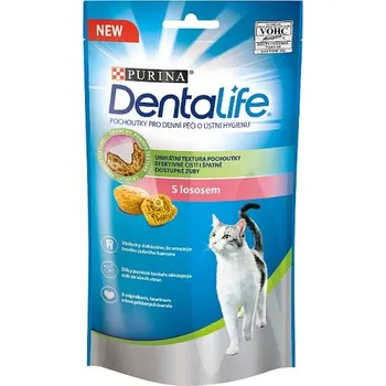 Pamlsek pro kočku Purina Dentalife Cat s lososem 40 g