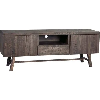 Televizní stolek ROWICO Dřevěný TV stolek BROOKLYN tmavý 108584