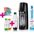 Výrobník sody SodaStream Easy černý + 4x lahev, 6x sirup
