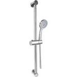 Mereo CB900B Sprchová souprava, pětipolohová sprcha, spirálová černá hadice, stavitelný držák, plast/chrom