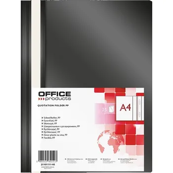 Rychlovazač Office A4, PP, 100/170 mic, černý