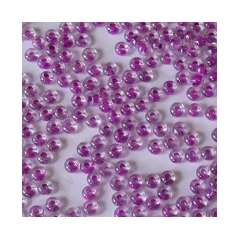 Dětské navlékací korálky Rokajl 6/0 fialový průtah