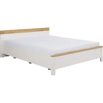 Postel JUREK Postel - BERG 18, 160x200 cm, krém/zlatý dub