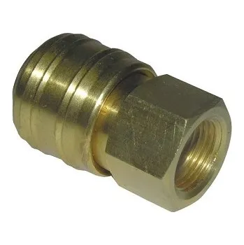 Hadicová spojka Rychlospojka mosazná - vnitřní 1/4"