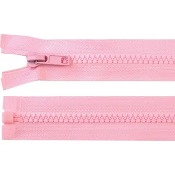 Zip Zdrhovadlo zip kostěný 85 cm dělitelný sv. růžová