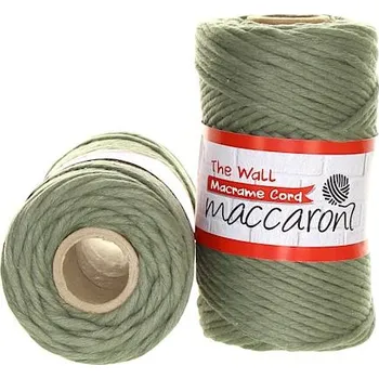 Příze Maccaroni The Wall 3mm khaki 802L
