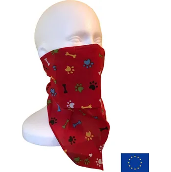 Šátek Lung Dragon Tlapky S-Shield NANO Bandana šátek s vyměnitelným filtrem z českého nanovlákna