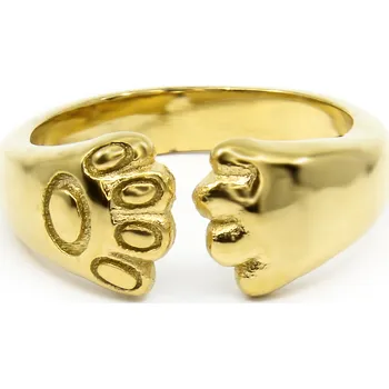 Prsten BRUNOshop.cz Prsten TLAPKY GOLD Velikost: 6 (EU: 51,5 - 53,5)