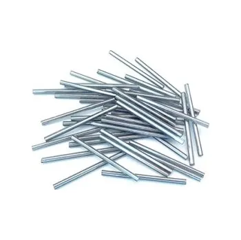 Dětské navlékací korálky Preciosa tyčinky šedé rovné 35 mm