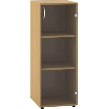 Policová skříň Skříň 3M Dveře sklo pravé - 400 x 458 x 1063, Třešeň