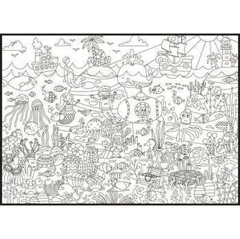 Plakát Jen tak z lásky Plakátová omalovánka Podmořský život 50x70 cm