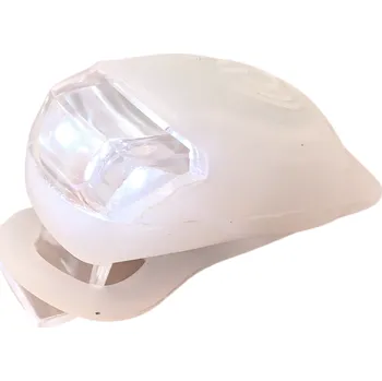 Cyklosvítilna Lampička na koloběžku, kolo silikonová - přední i zadní, bílé