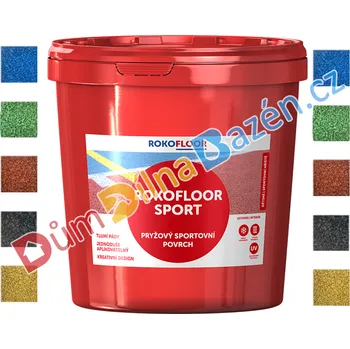 Rokospol Rokofloor SPORT gumový koberec Barva: žlutá, Hmotnost: 10+2 kg