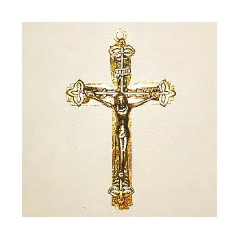 Přívěsek Přívěsek křížek zlatý 52x31mm