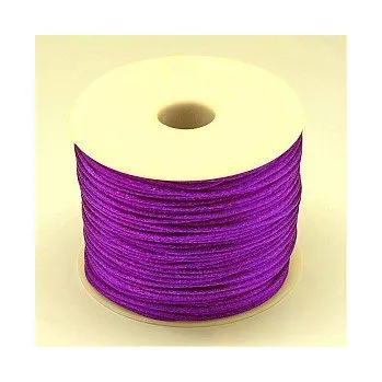 Korálek Saténová šňůra fialová 1,0mm (5m)