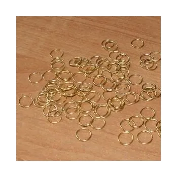 Materiál na výrobu šperku Spojovací kroužky zlatá b. 6mm SKZ6 100ks