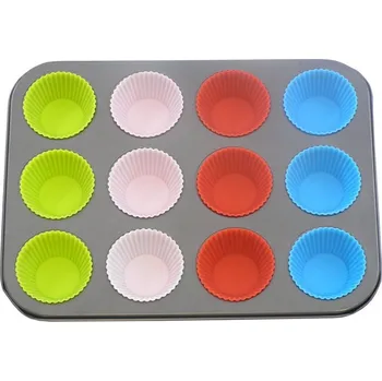 Forma na pečení PROPER forma na muffiny 12ks silikonové košíčky