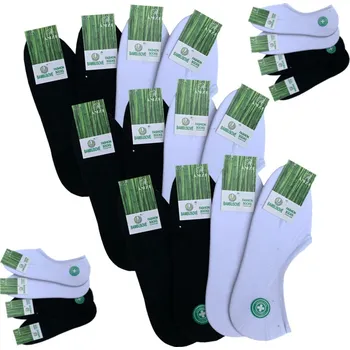 Pánské ponožky PeSaiL Pánské barevné bambusové ťapky - 4 pár, AMZF velikost 39-47 Barva: Mix barva, Velikost: 43-46