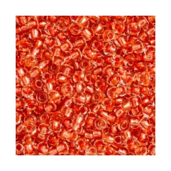 Dětské navlékací korálky Preciosa rokajl 11/0 lososový průtah