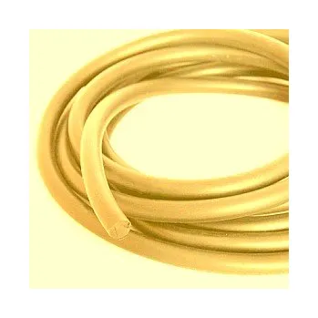 Korálek Gumová šňůra nepružná 2mm 1m béžová