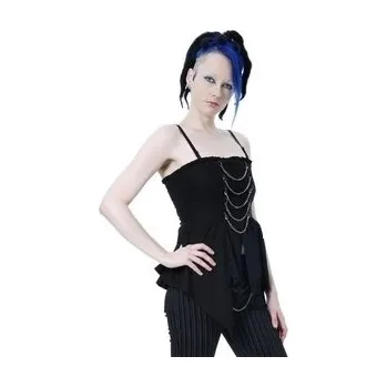 Gotický top dámský s řetízky