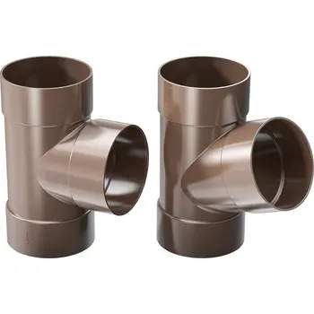 okap Gutta Aqua napojení do PVC svodu 67,5° Okapové systémy 63 mm antracit