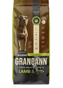 Krmivo pro psa Grancann Lamb & Hemp Seeds Adult Medium & Large Breeds