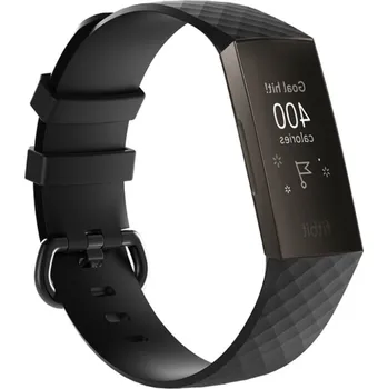 Příslušenství k chytrým hodinkám Gumový řemínek TVC pro Fitbit Charge 3 (vel. L) Barva: Černá