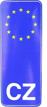 Samolepicí dekorace na vozidlo Avisa 1/01017 EU modrý proužek s označením CZ
