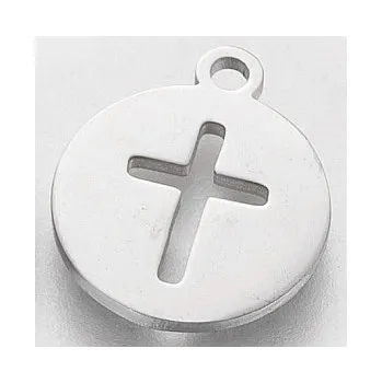 Přívěsek Přívěsek kříž 14x12mm chirurgická ocel