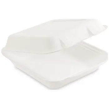 Jednorázové nádobí Menu box BIO 222*200*67 mm cukrová třtina 45601