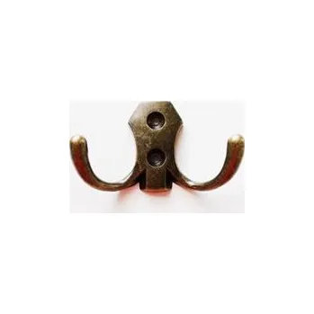 Věšák H2B dvojháček stará mosaz