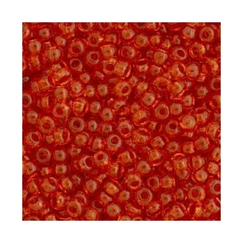Dětské navlékací korálky Rokajl Preciosa 1. jakost 7/0 tmavě oranžová č. 015