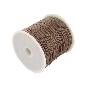 Korálek Nylonová šňůra šedohnědá 0,8mm (5m)