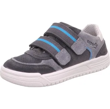 Dětská sportovní obuv šedo-modré nízké boty Superfit na dva suché zipy