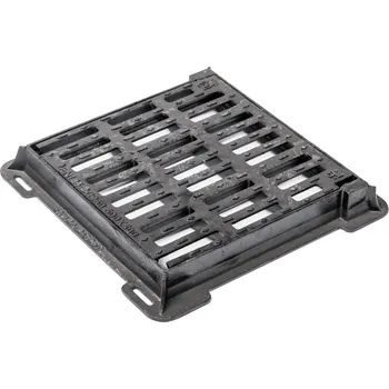 Rošt do krbu a kamen Gutta litinový rošt 450 x 450 mm černá