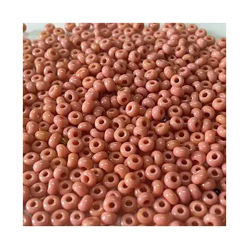 Dětské navlékací korálky Rokajl 7/0 starorůžová tmavá