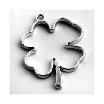 Přívěsek Přívěsek silueta čtyřlístek 45x35mm